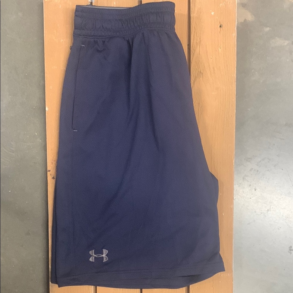 Under Armour Blue Athletic Shorts with Relaxed Fit